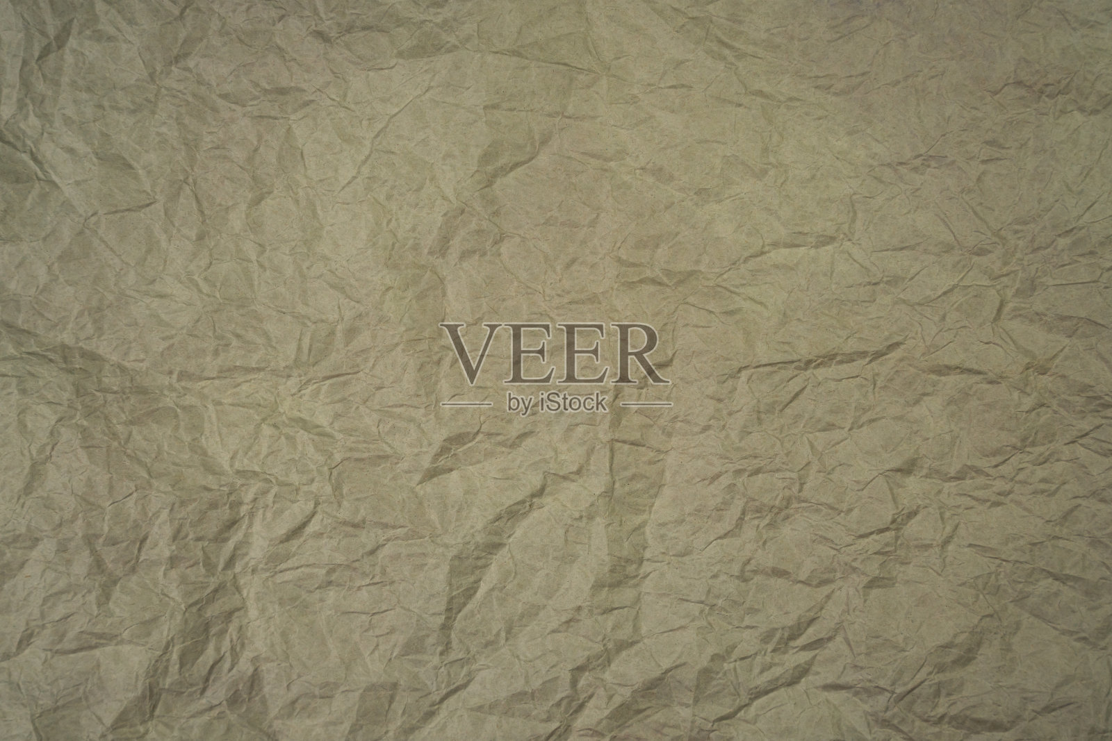 棕色的皱纸。抽象的背景。横幅。前视图。副本的空间。有选择性的重点。照片摄影图片