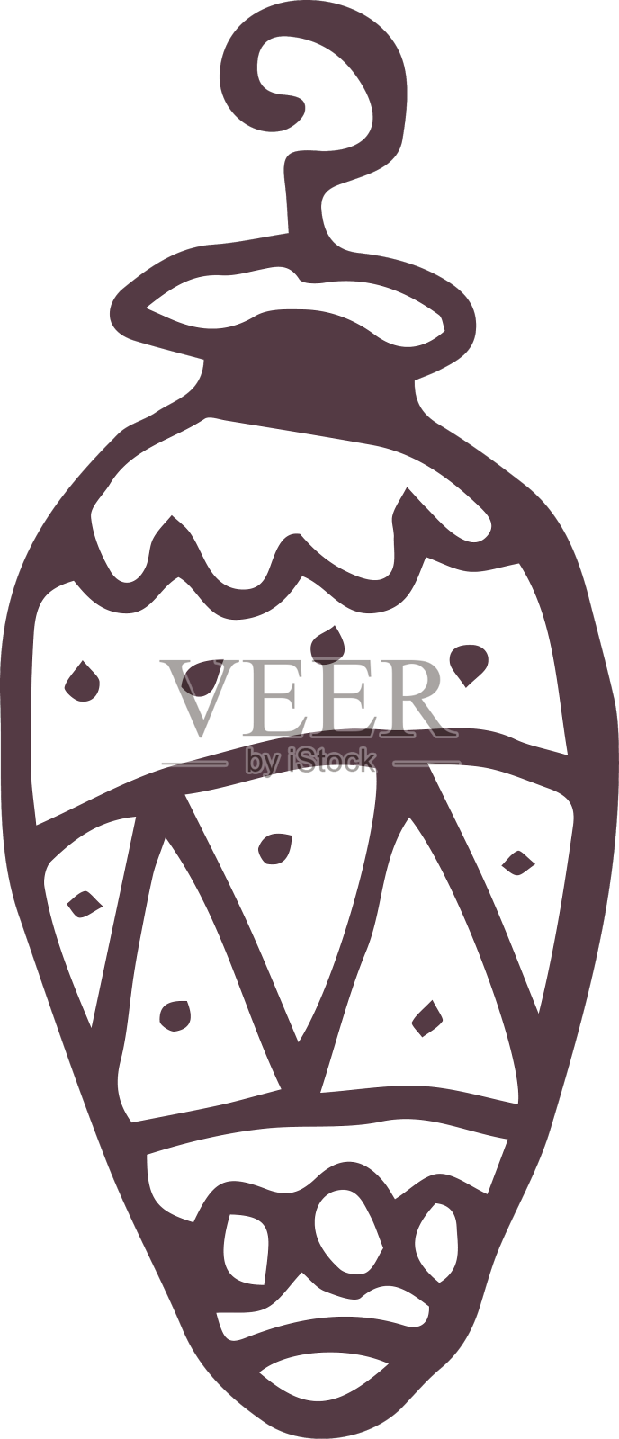 手绘圣诞饰品设计元素图片