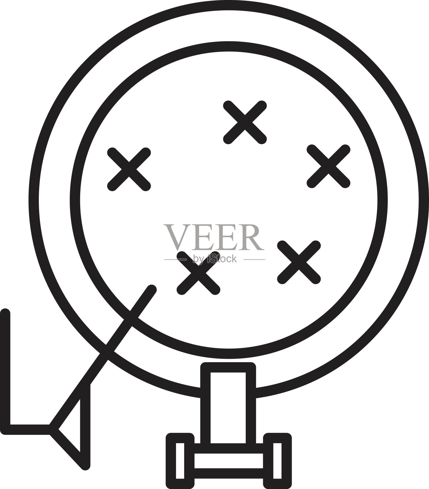十字绣图标。十字绣手工线图标插画图片素材