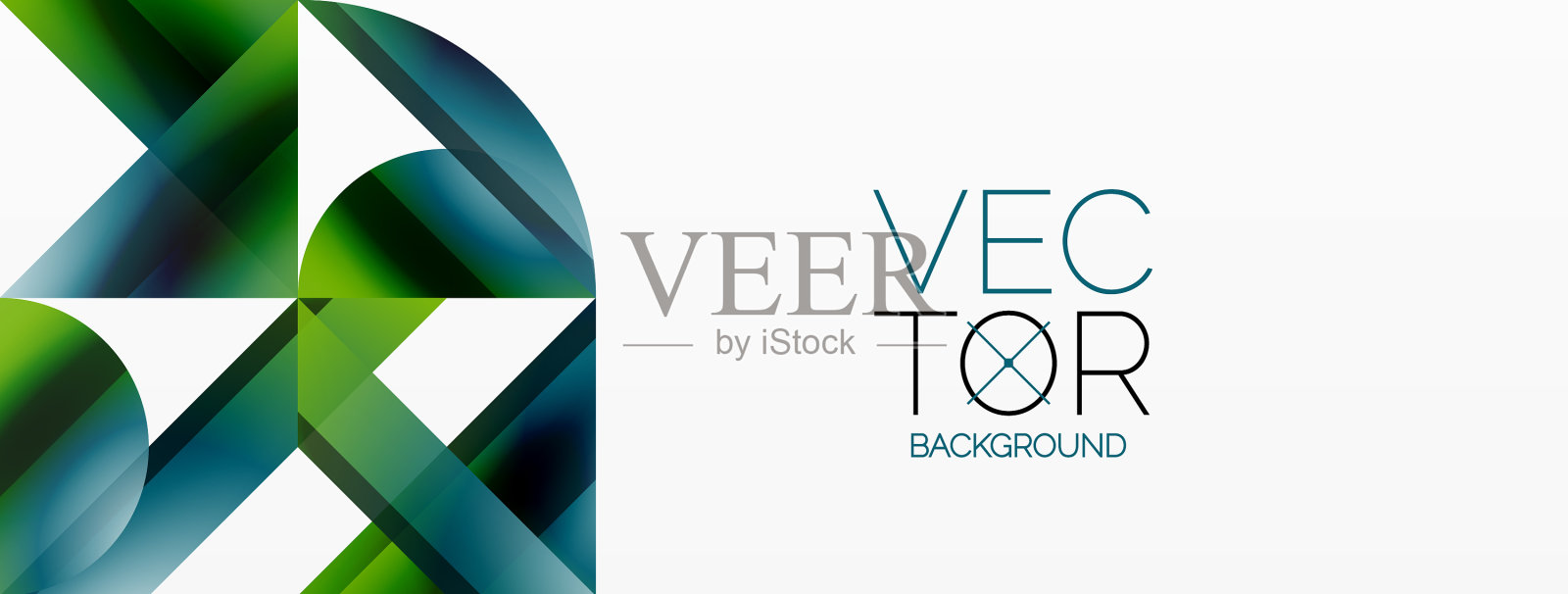 在白色上渐变三角形和圆形插画图片素材