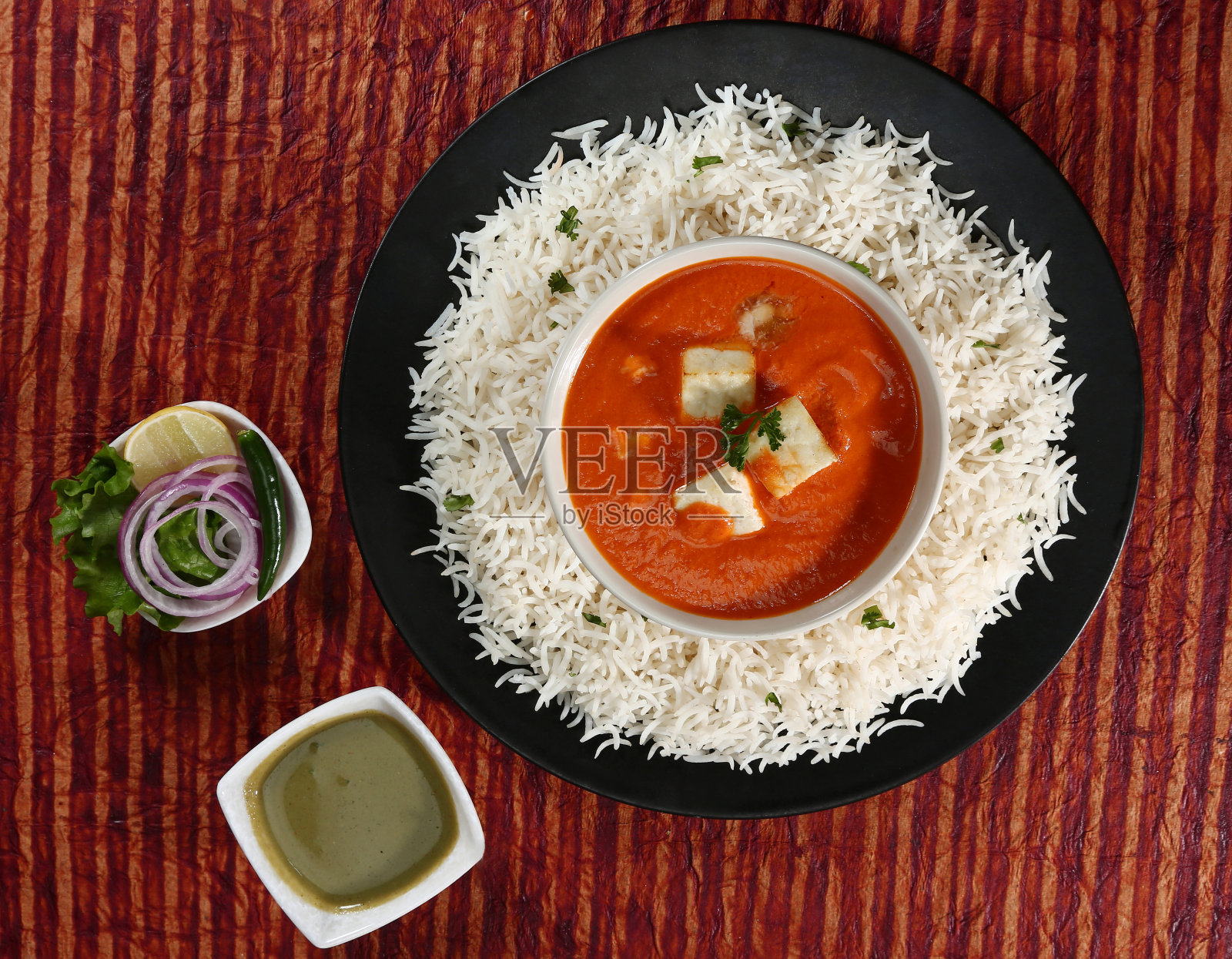 沙希帕宁米饭,印度菜照片摄影图片