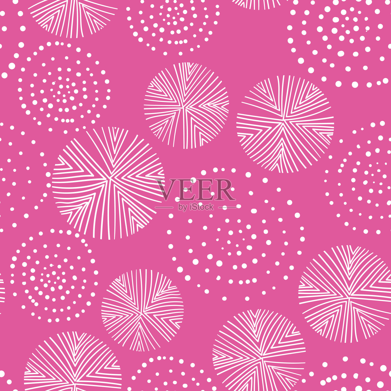 基于传统民间艺术装饰的无缝花卉图案。彩色背景上的彩色花朵。北欧风格。瑞典北欧风格。矢量插图。简单简约的图案插画图片素材