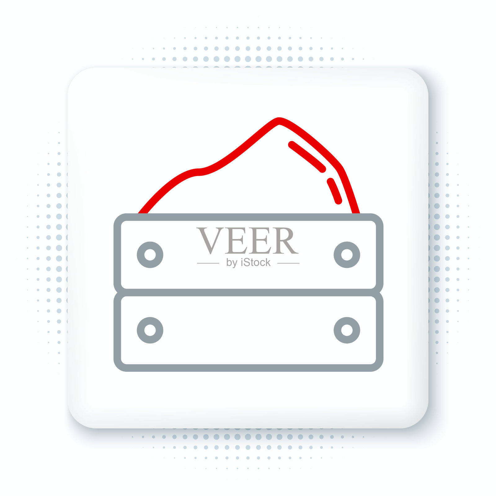 线木箱收获图标孤立在白色背景。色彩缤纷的轮廓概念。向量插画图片素材