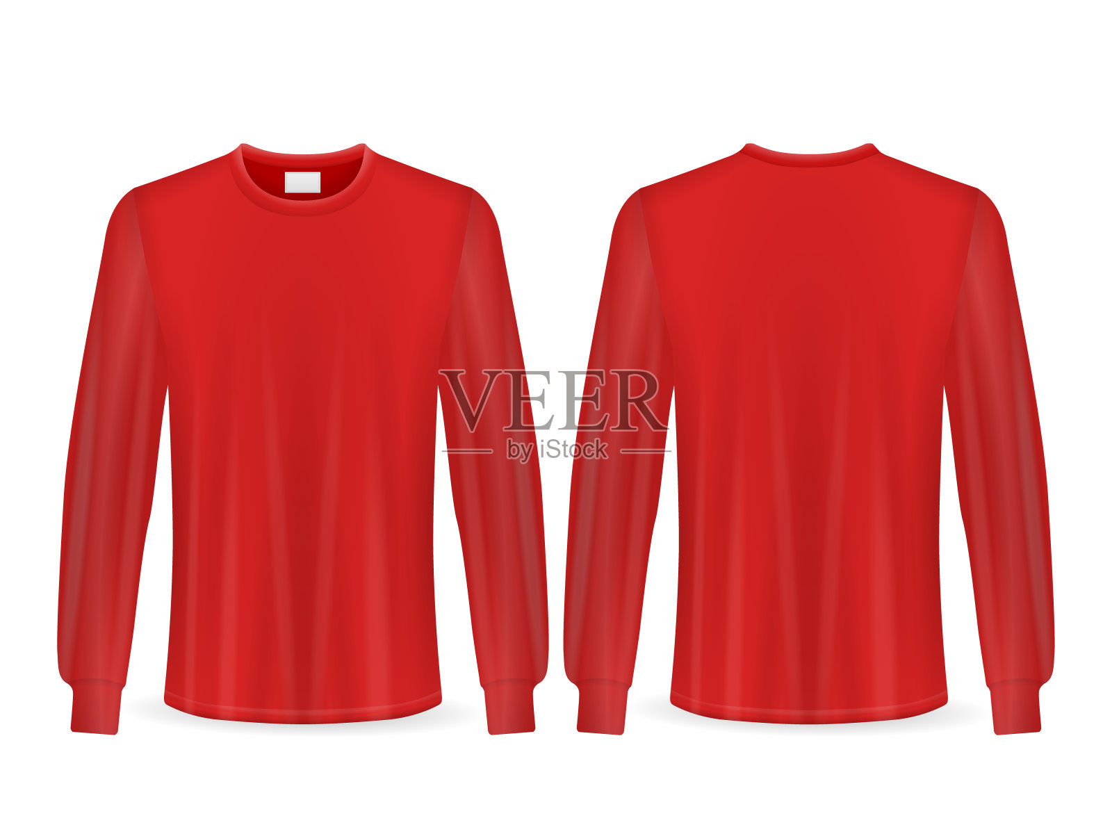 t恤长袖套装插画图片素材