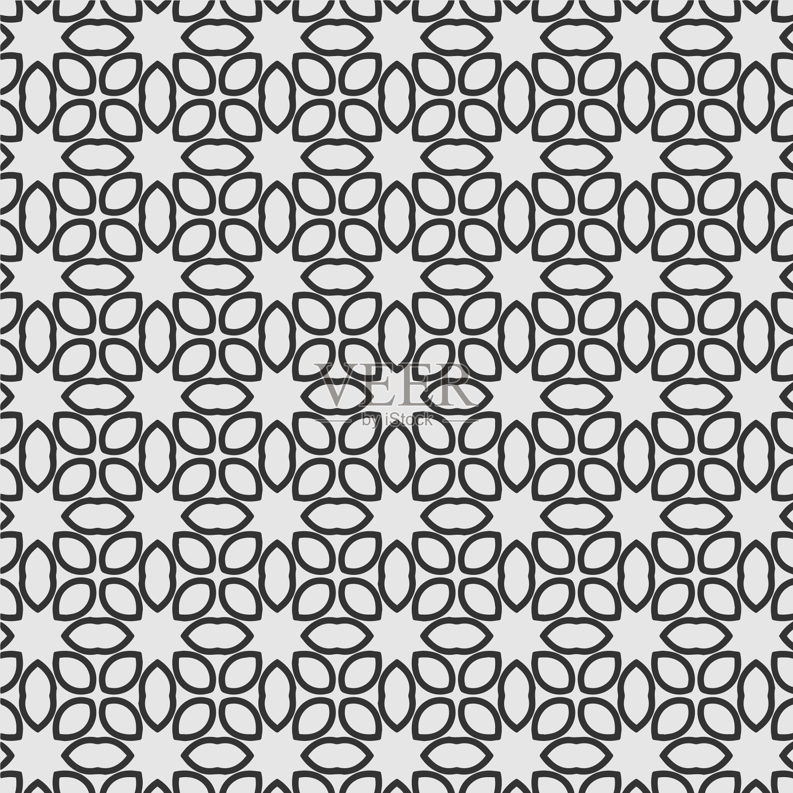 几何图案着色页设计插画图片素材