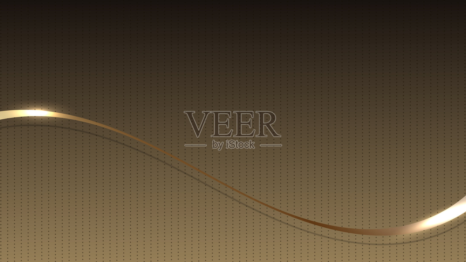 抽象三维豪华棕色波形带线插画图片素材