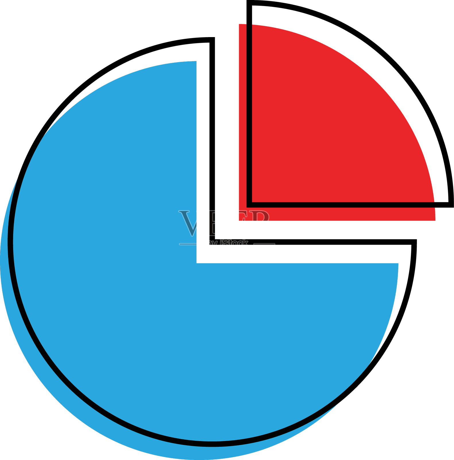 饼状图图标设计元素图片