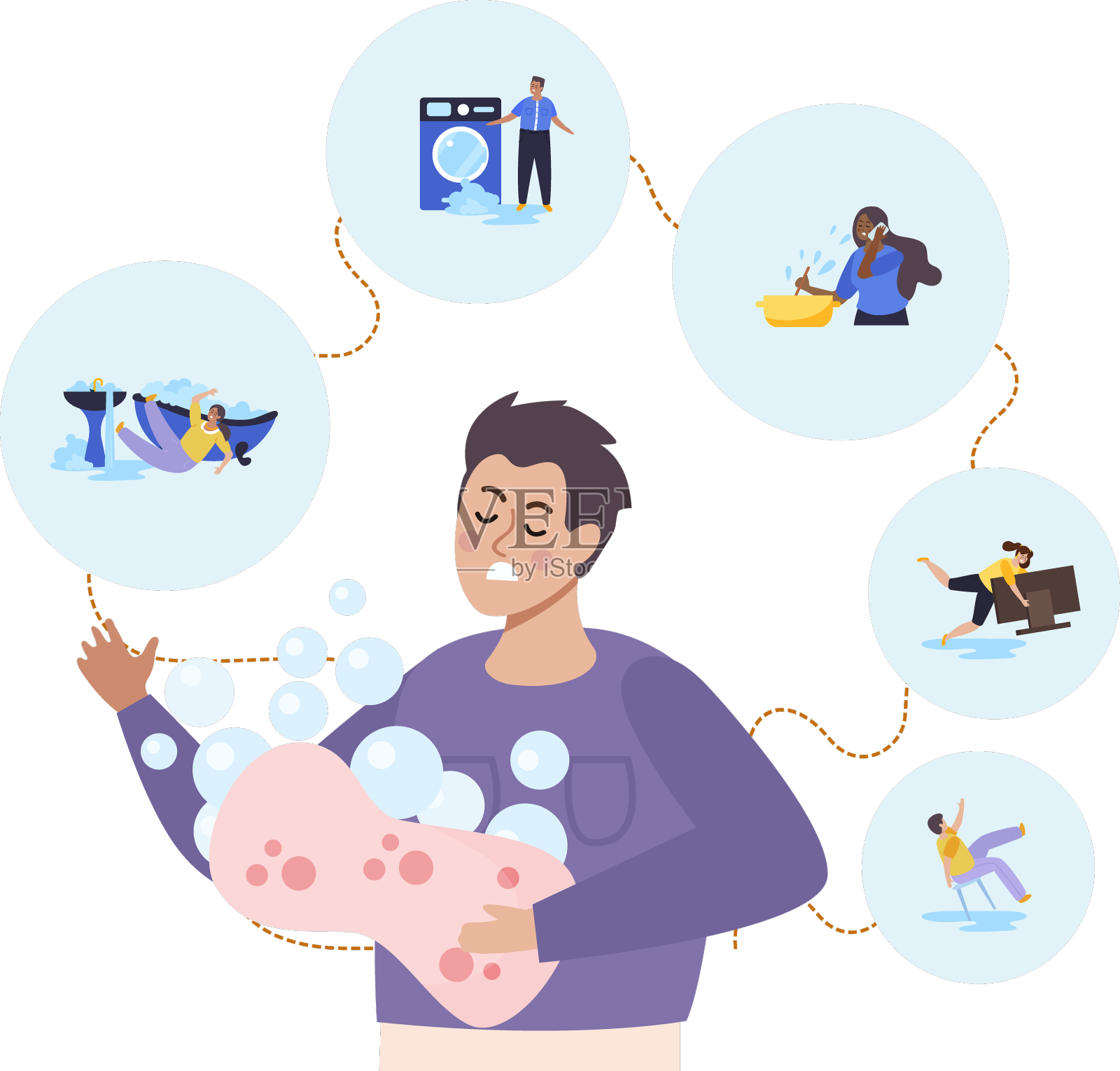 家居安全单位概念设计元素图片