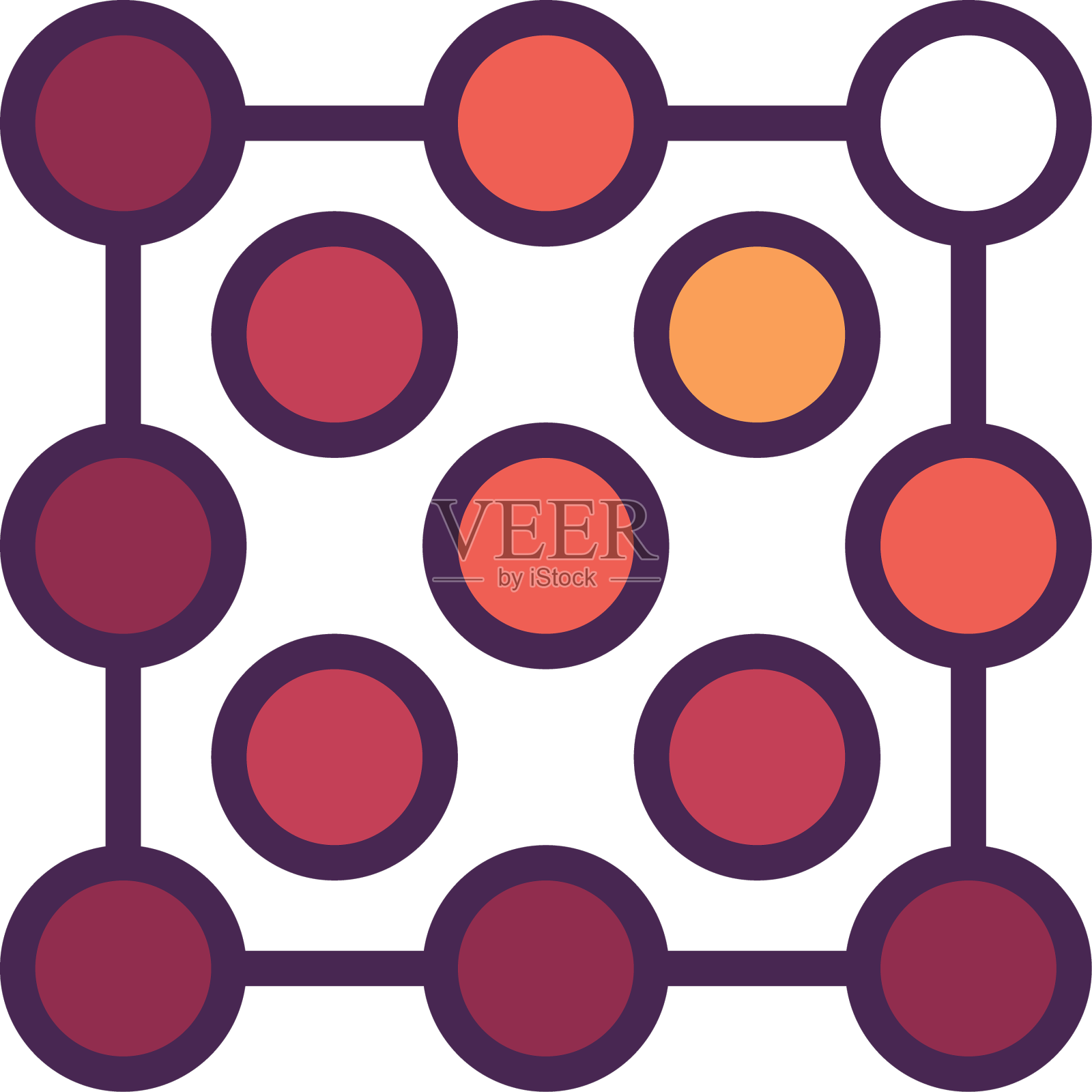 网格点标志设计元素图片