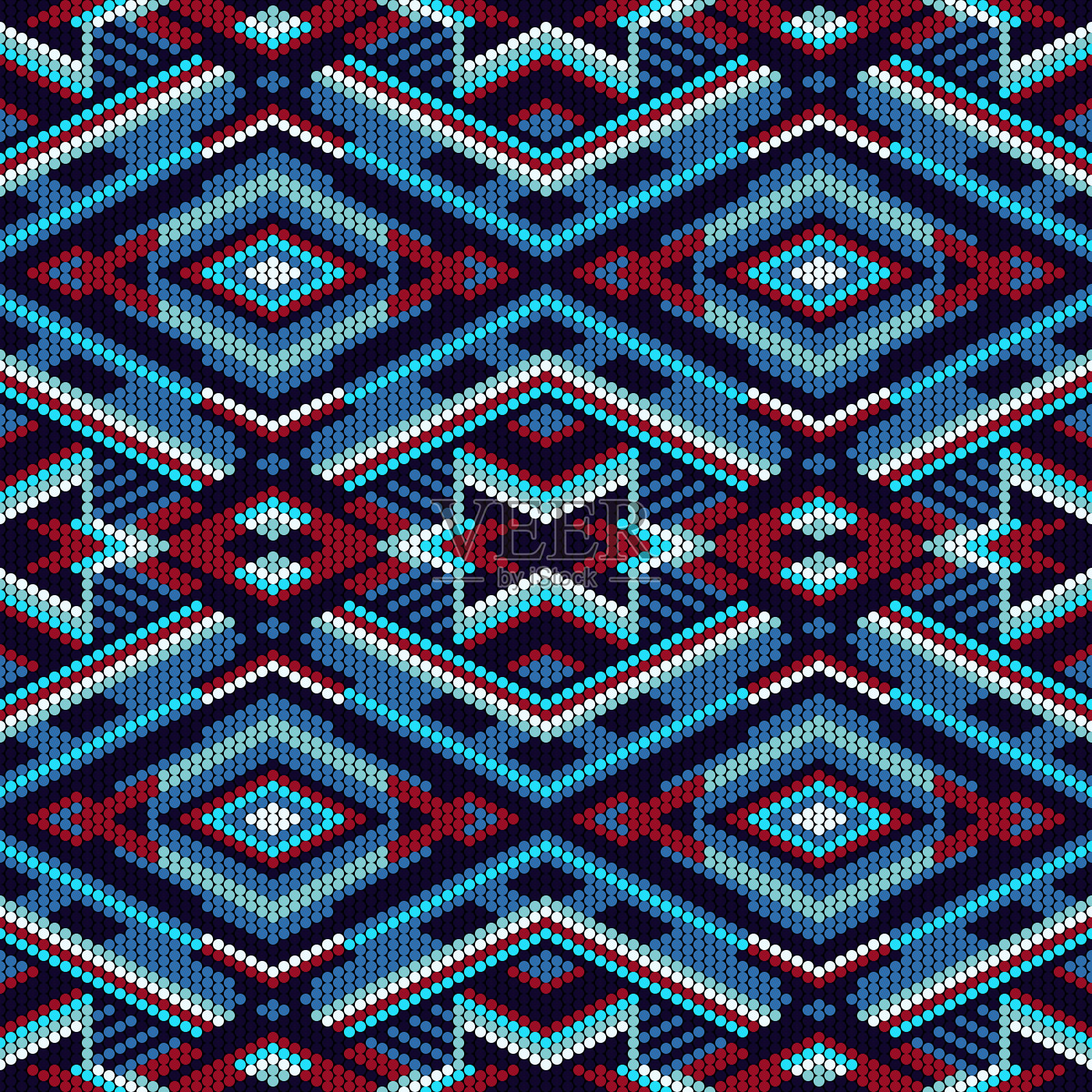 美国西南无缝格局插画图片素材