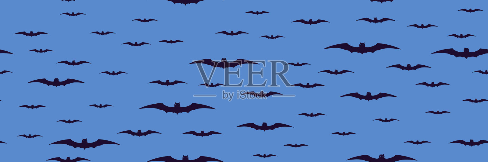 无缝万圣节图案插画图片素材