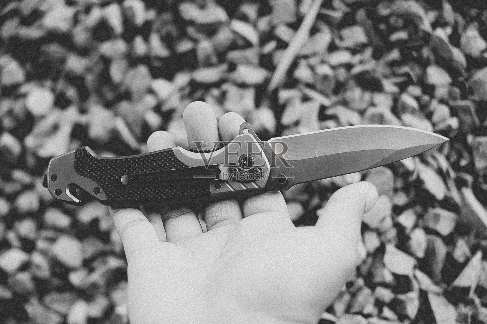 黑色战斗刀照片摄影图片