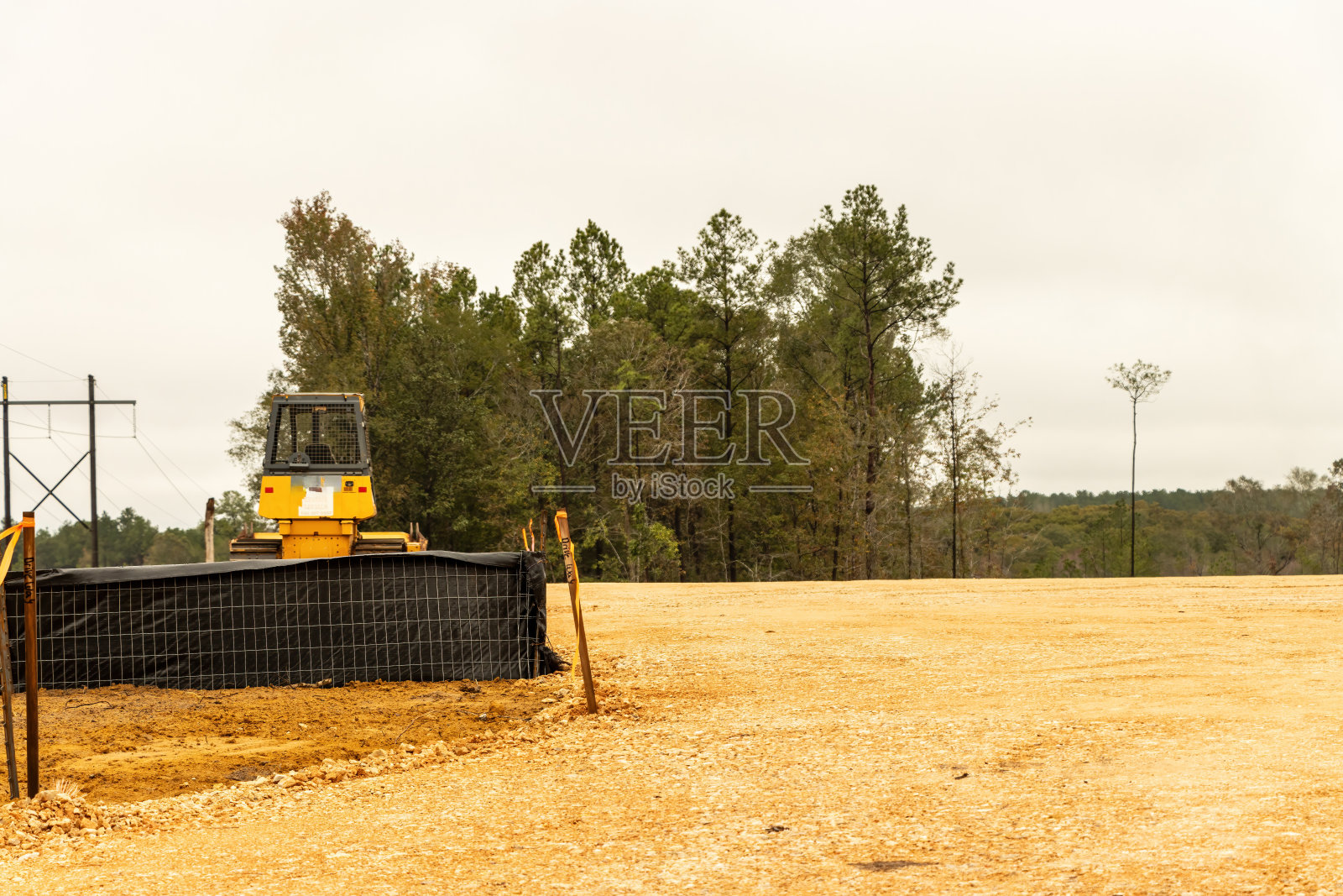 在建筑工地清理和定级土地照片摄影图片