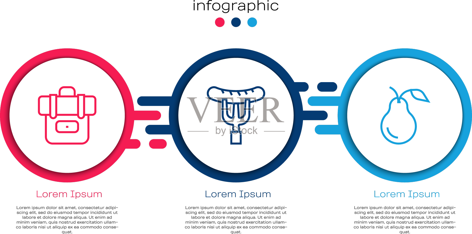 徒步旅行时,背包里的香肠放在叉子和叉子上设计元素图片