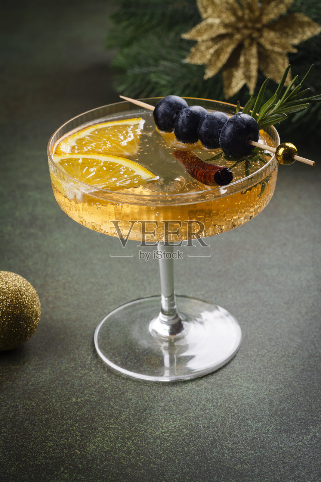 圣诞派对鸡尾酒照片摄影图片