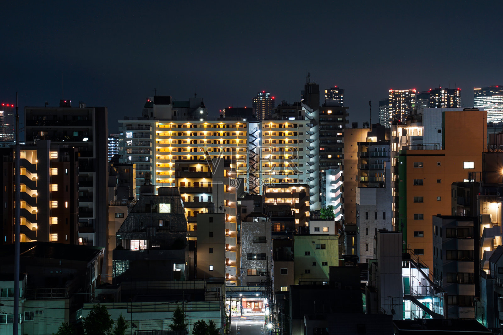日本东京的夜景照片摄影图片