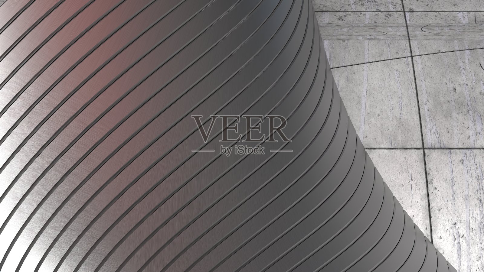 金属板和混凝土豪华精致的现代艺术银色优雅现代3D渲染抽象背景照片摄影图片