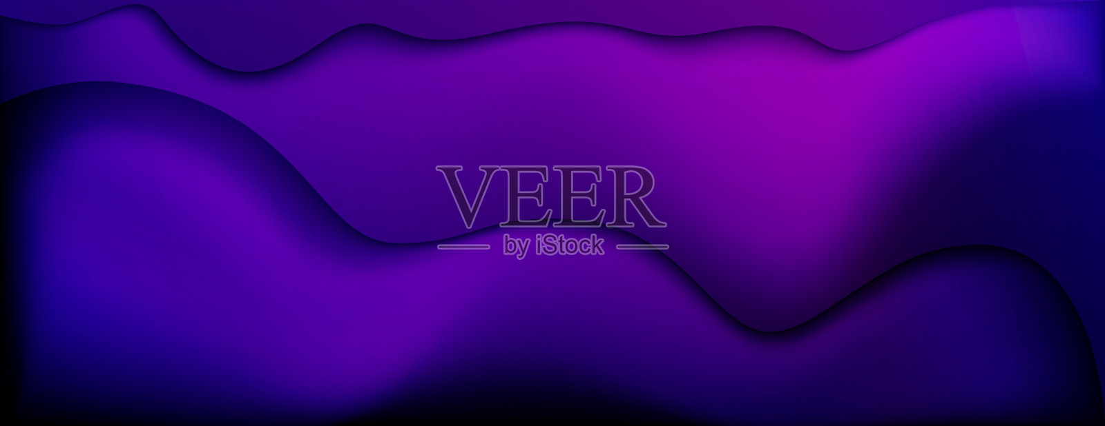 矢量抽象梯度背景。彩色半色调黑、蓝、紫梯度波。现代波浪梯度。适用于海报,封面,横幅,宣传册,网站,销售插画图片素材