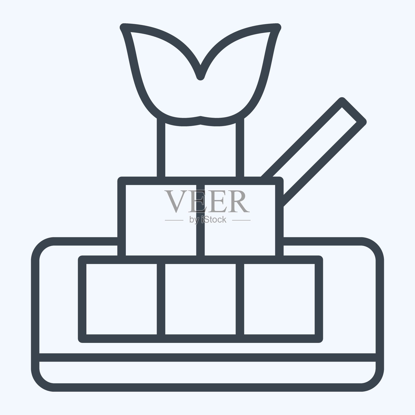 Icon土耳其软糖。与土耳其的象征有关。行风格。简单的设计可编辑。简单的说明插画图片素材