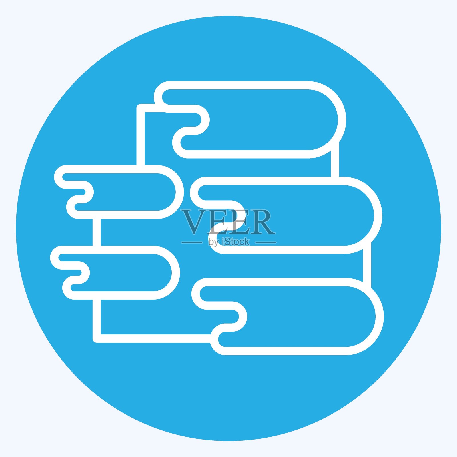 图标棉花堡。与土耳其的象征有关。蓝眼睛的风格。简单的设计可编辑。简单的说明插画图片素材