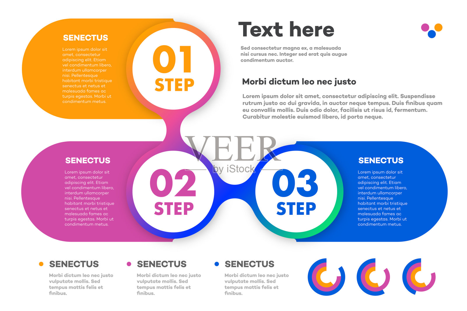 信息图模板矢量时间轴过程3步插画图片素材