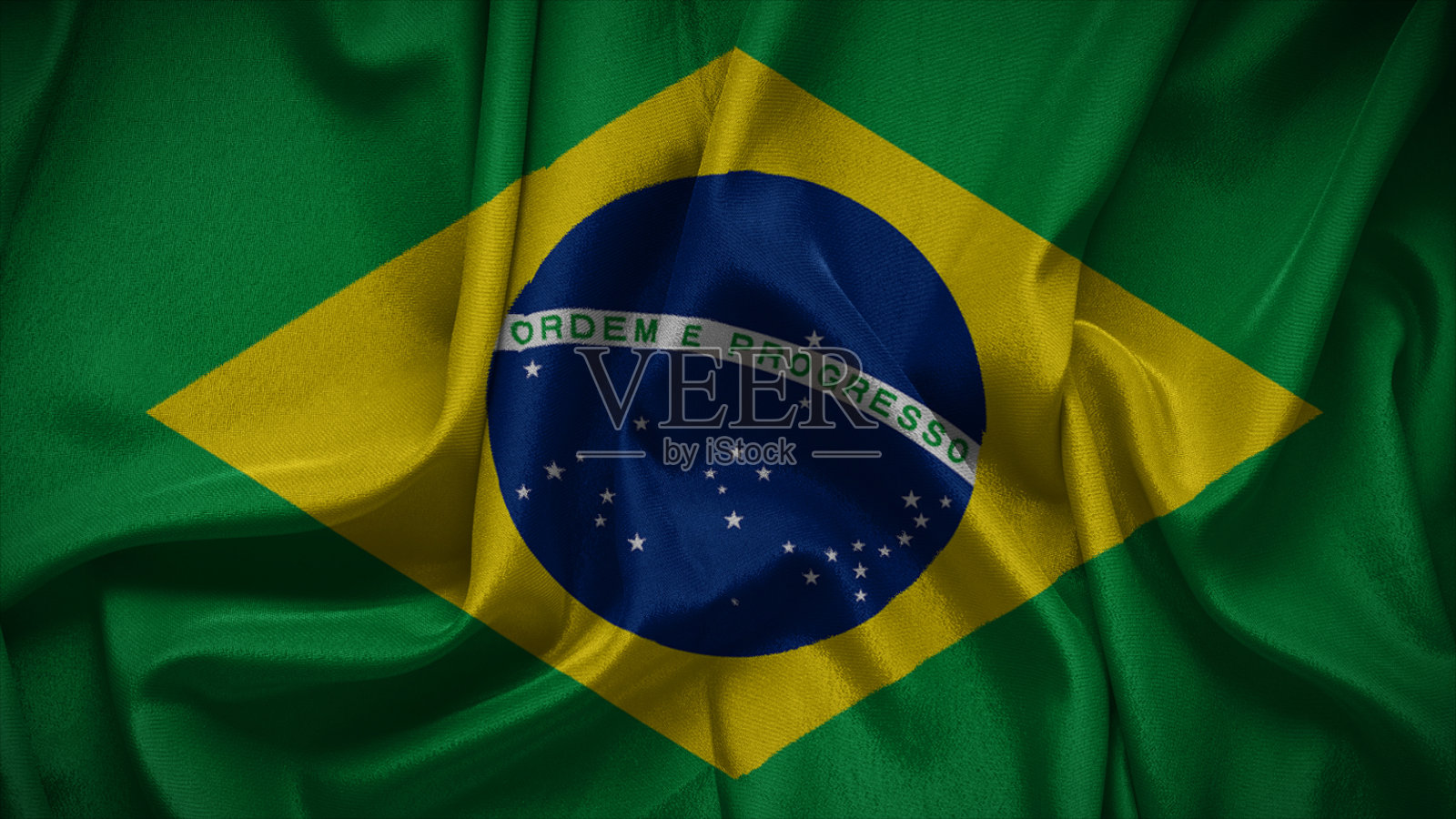 巴西国旗特写。照片摄影图片