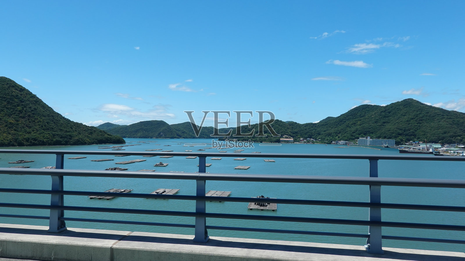 横跨Hinase湾的碧仙大桥(冈山县碧仙市)照片摄影图片