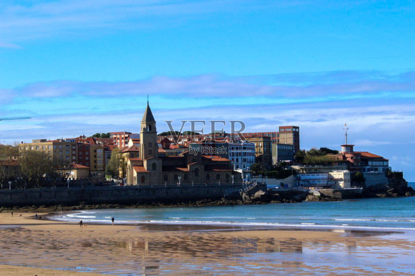 西班牙海岸照片摄影图片