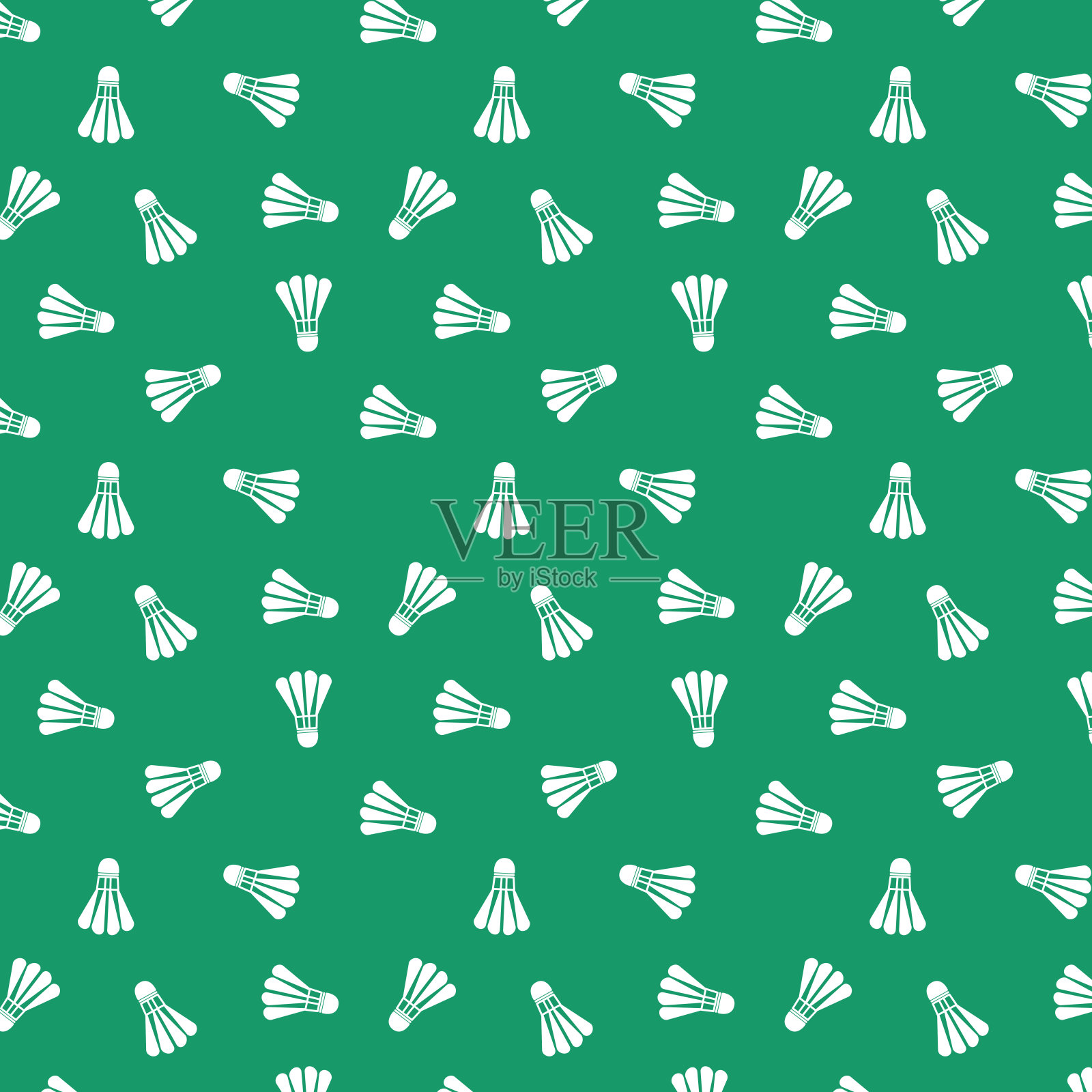 羽毛球图案壁纸。羽毛球球图标矢量。插画图片素材