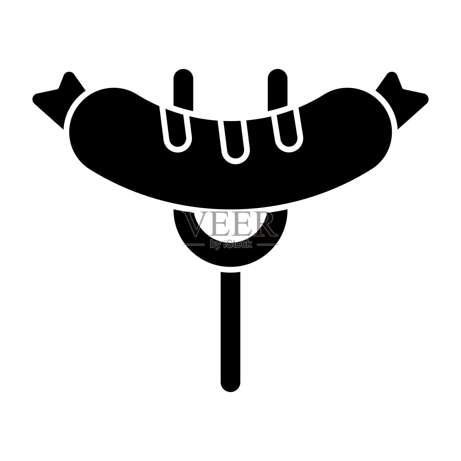 香肠图标矢量设计模板简单而现代插画图片素材