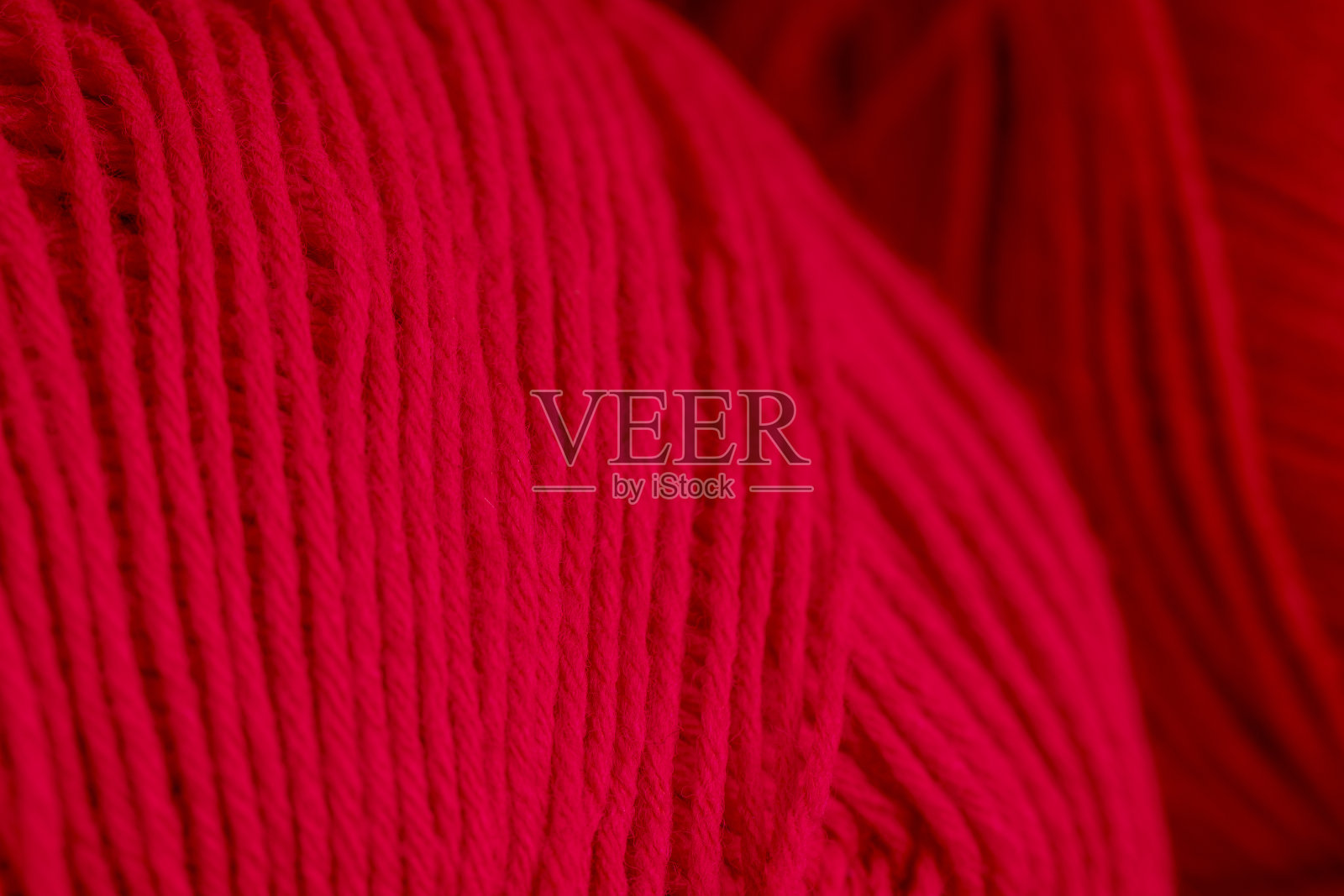 编织用红色毛线照片摄影图片