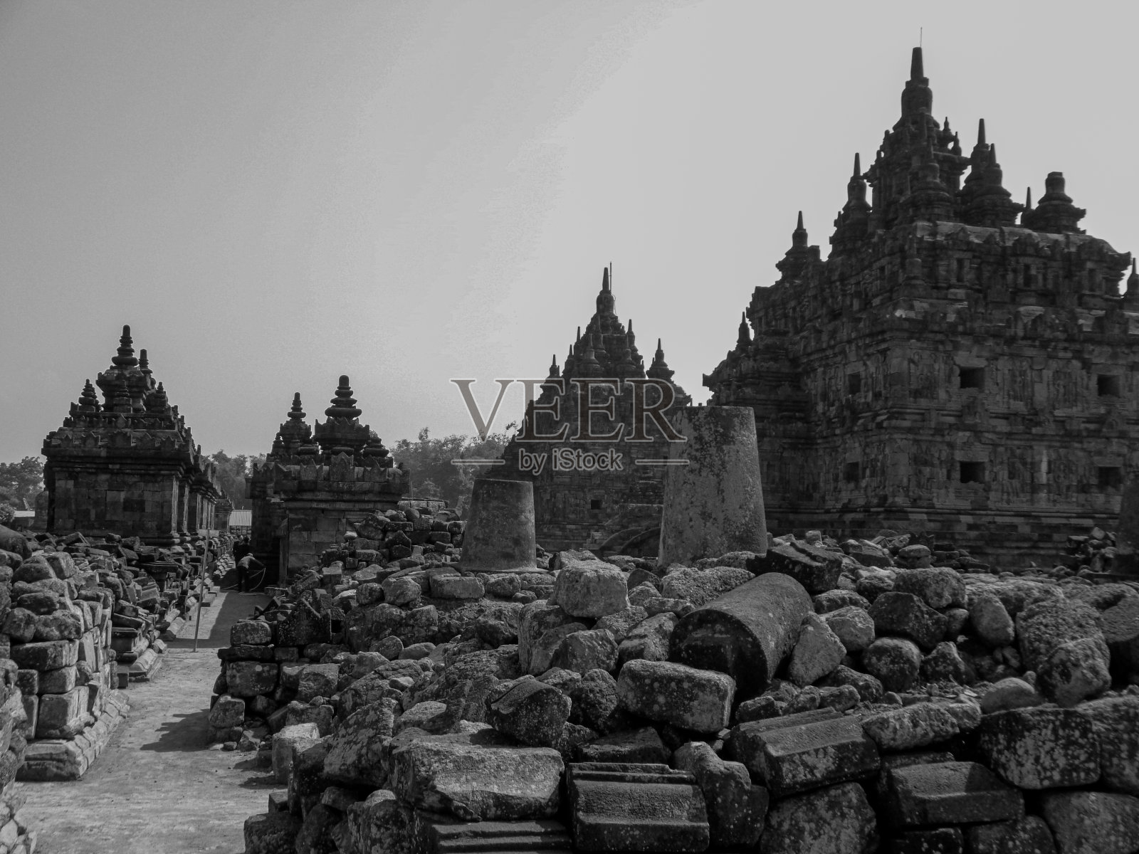 带有些许印度建筑风格的佛教寺庙照片摄影图片