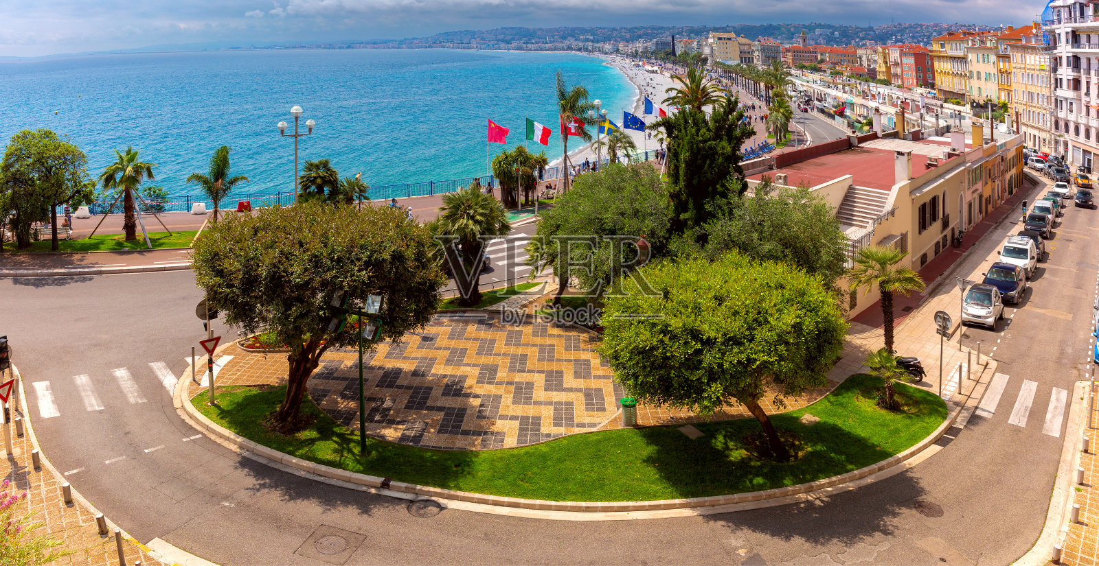 法国尼斯的老城区照片摄影图片