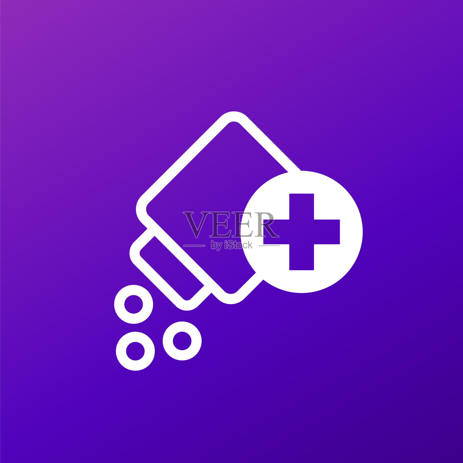 健身,健康,健身房时尚图标上的圆圈插画图片素材