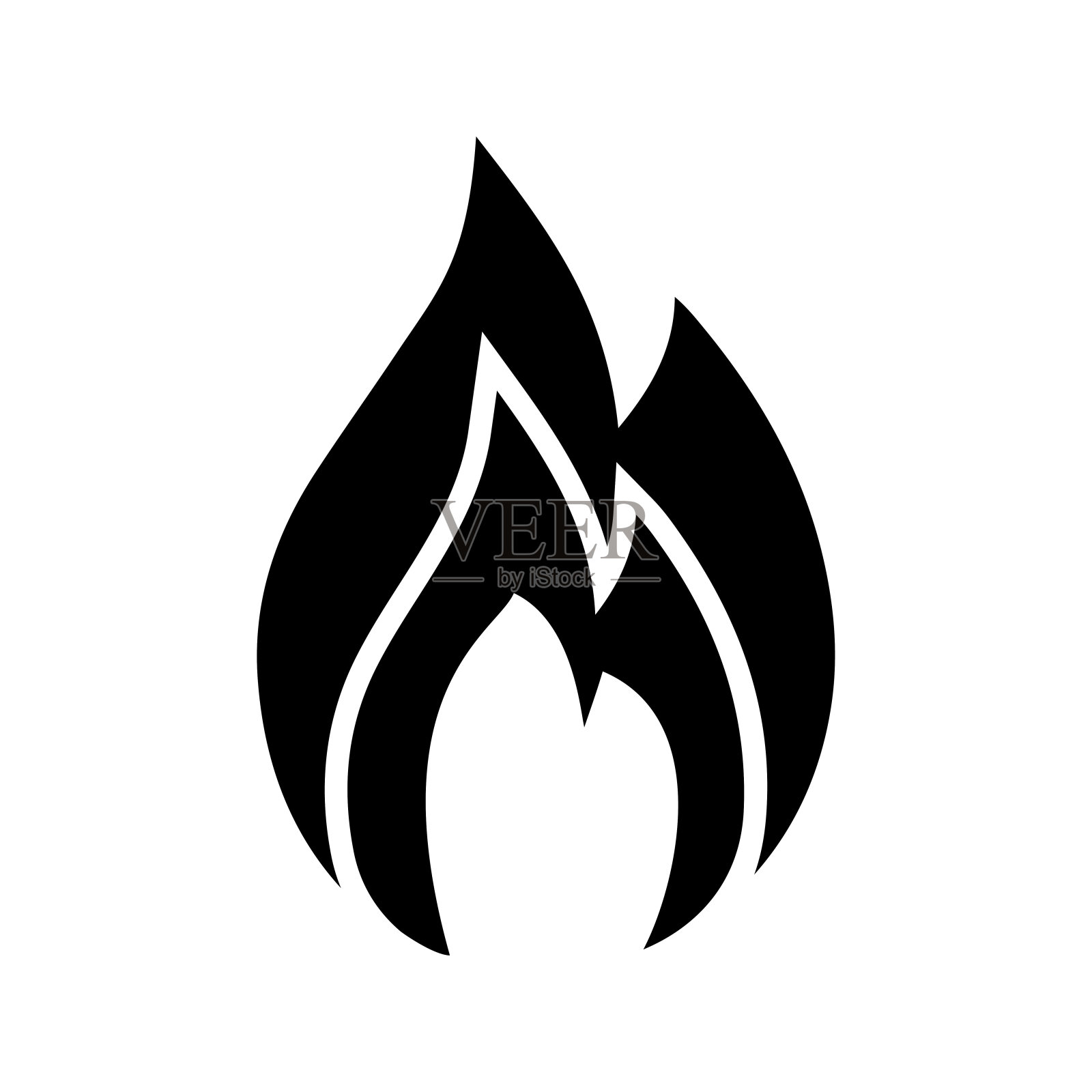 火焰,燃料,气体图标。插画图片素材