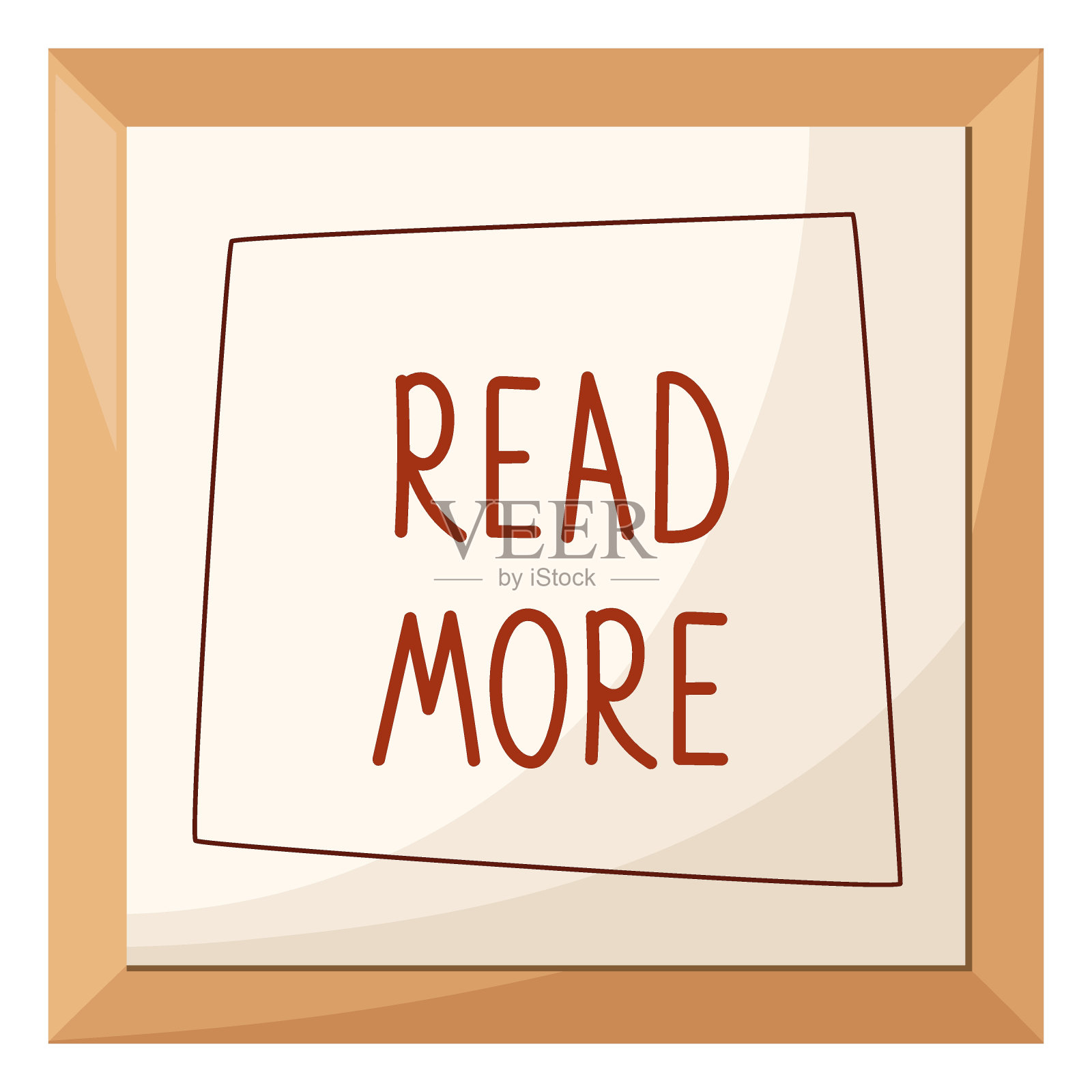 符号更详细。横幅图标,报价贴纸。框内文字多读。获取有关描述的信息。横幅的细节。一个贴纸图标。矢量图插画图片素材