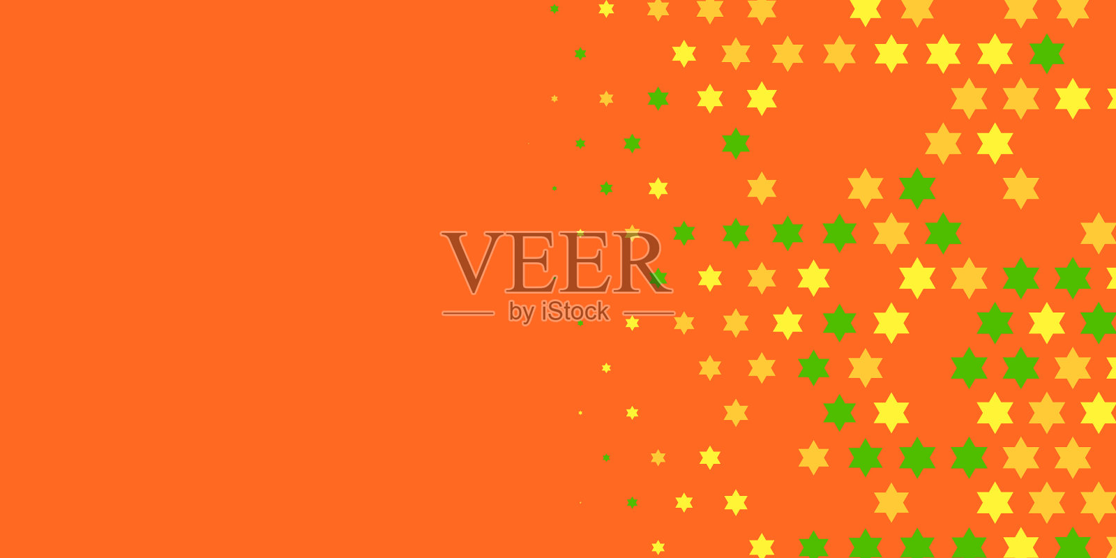 星星宽横幅两色抽象背景插画图片素材