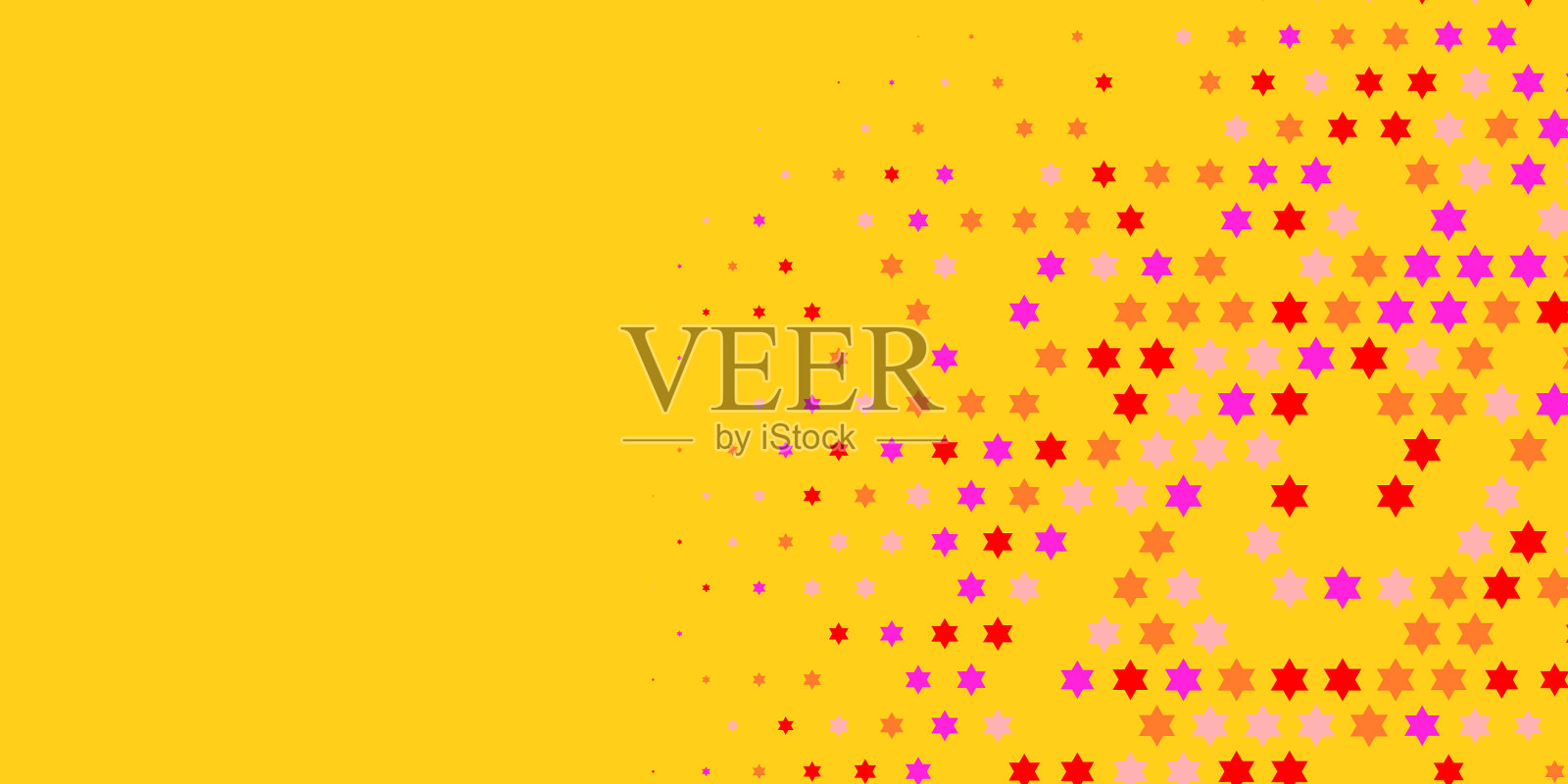 星星宽横幅两色抽象背景插画图片素材