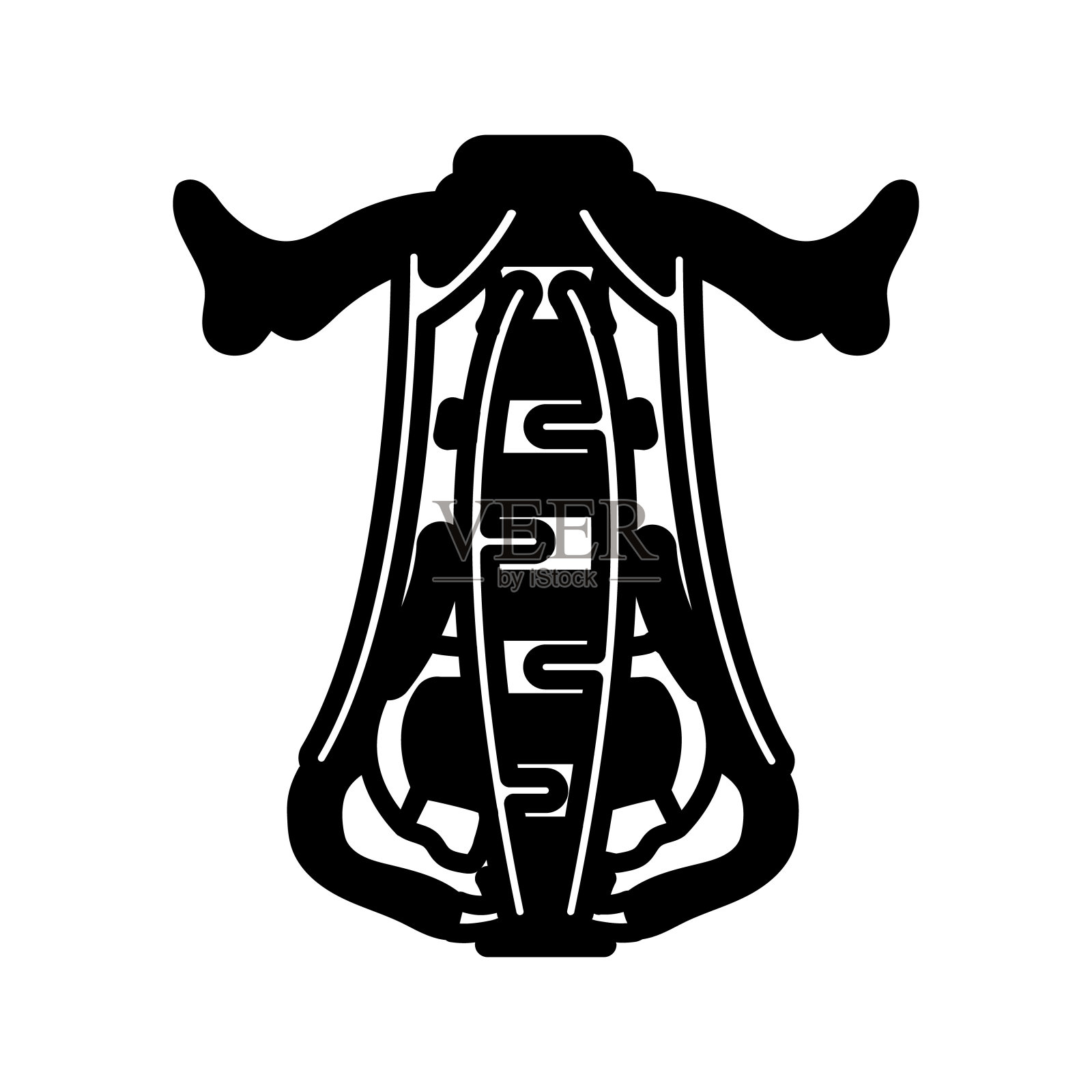 屈肌图标在矢量。标识插画图片素材