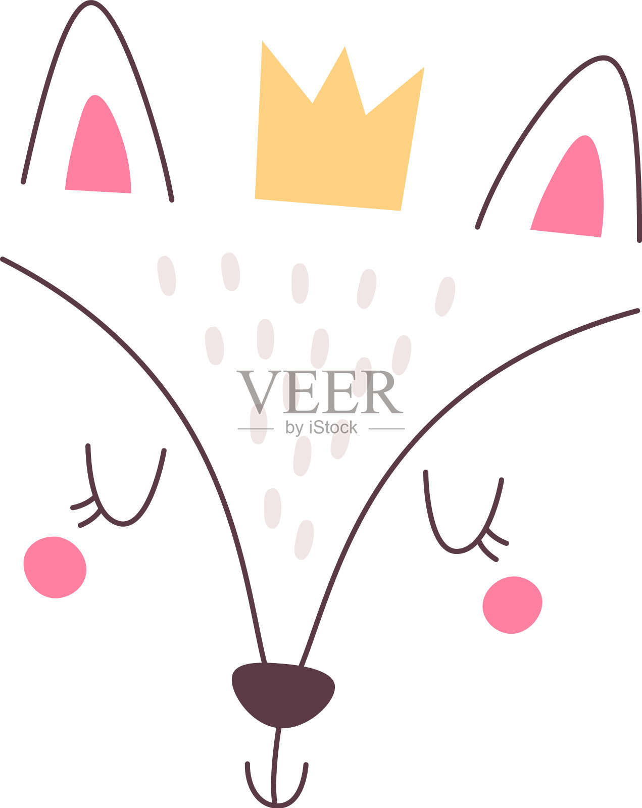 elements_cute_simple_animal_portraits插画图片素材