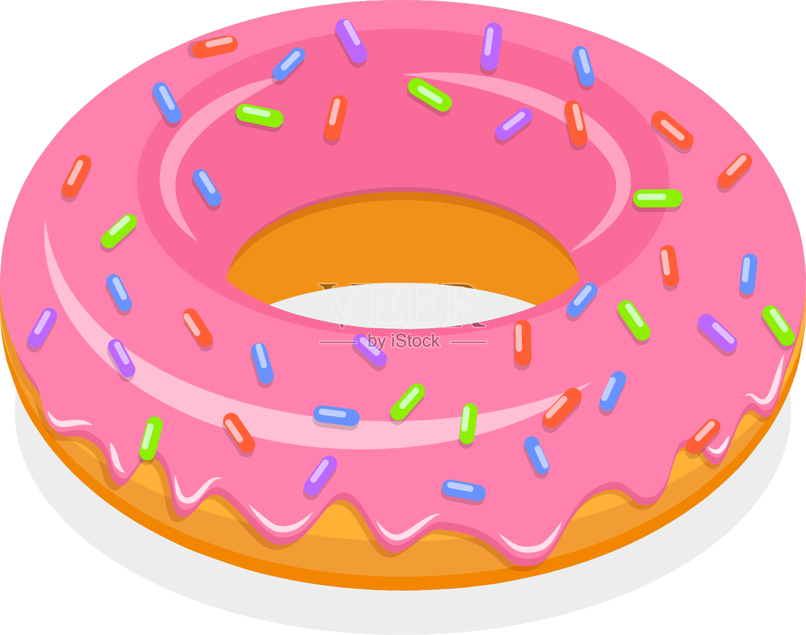 三维等距平面套套橡胶设计元素图片