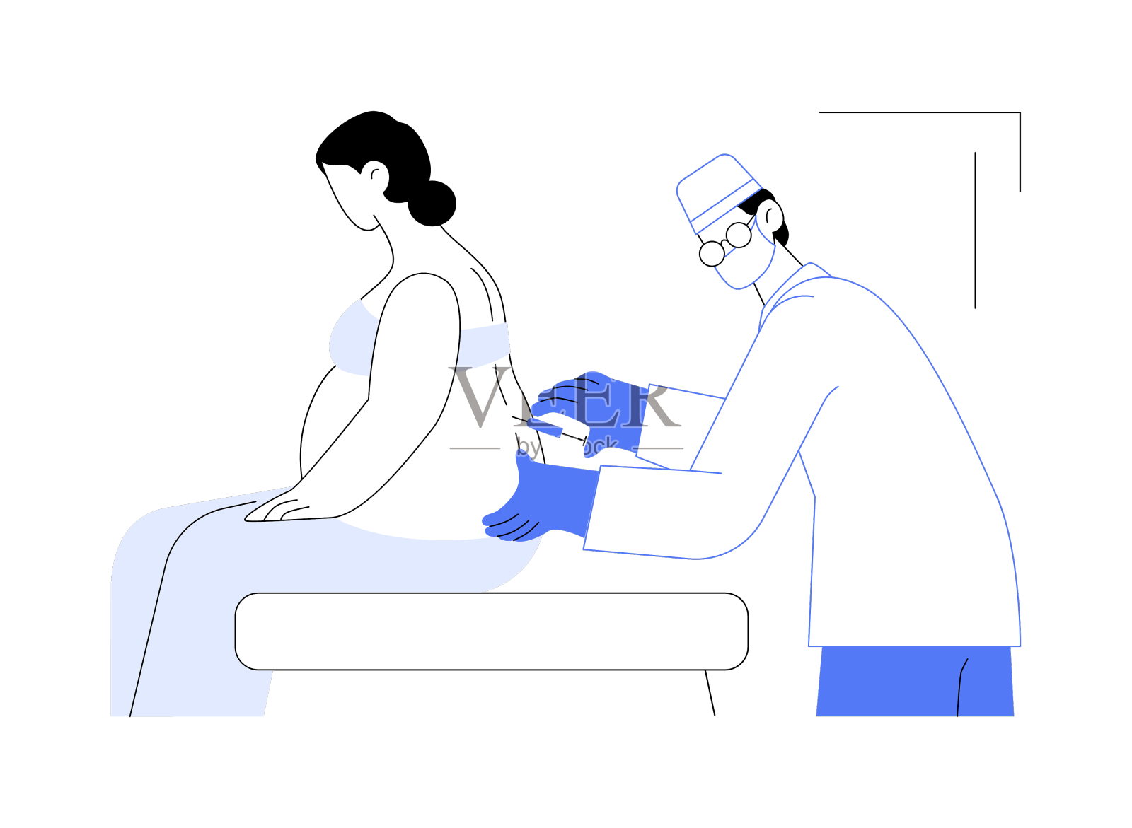 麻醉在劳动中的抽象概念设计元素图片