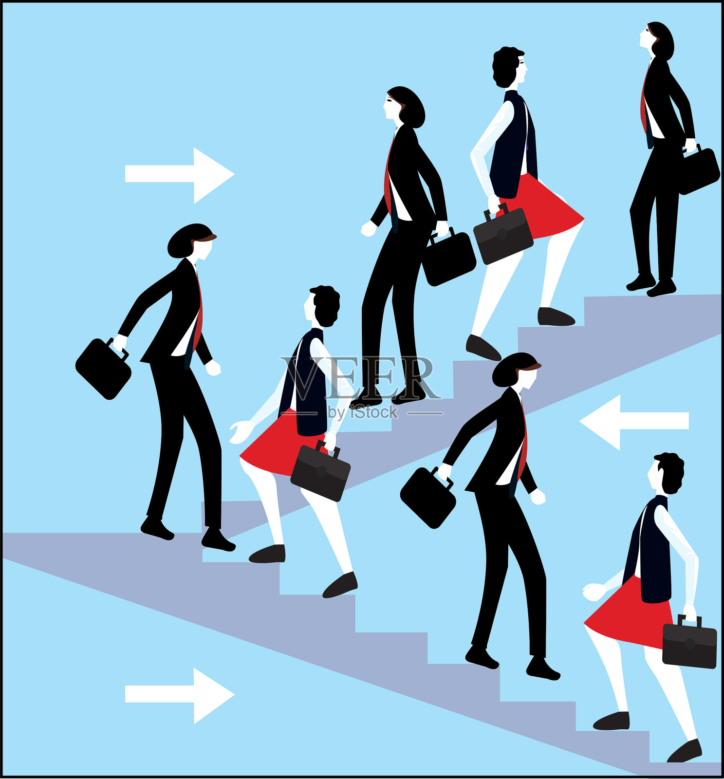 办公室职员:插画图片素材