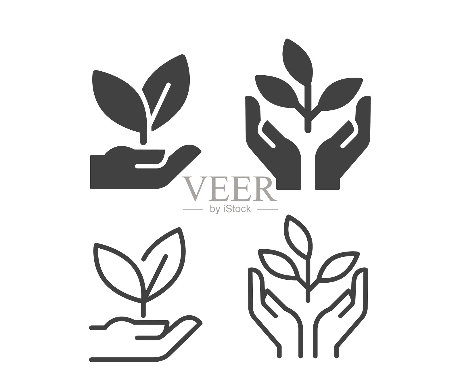 植物图标-插图图标插画图片素材