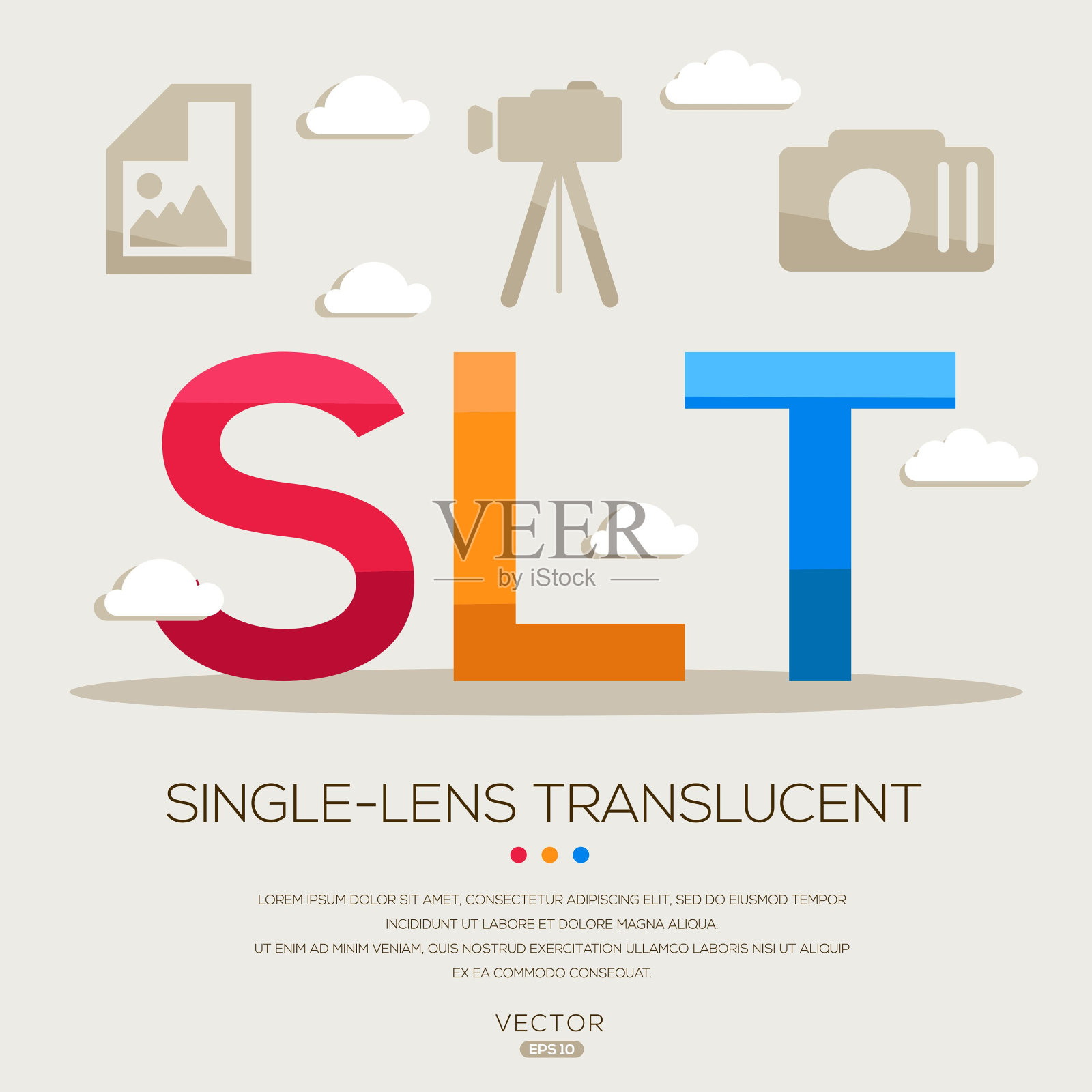 SLT _单镜头半透明插画图片素材