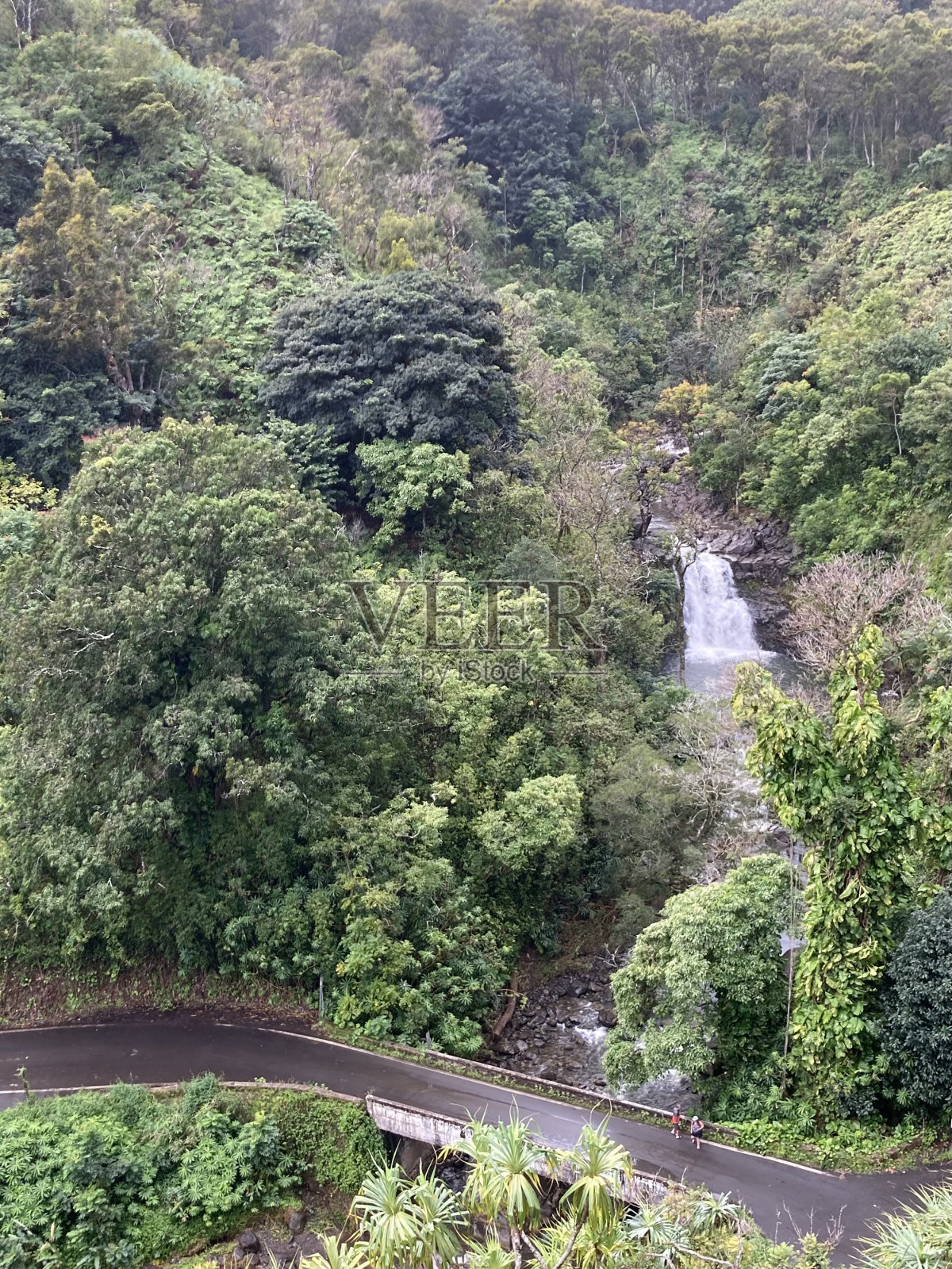 美丽的瀑布照片摄影图片