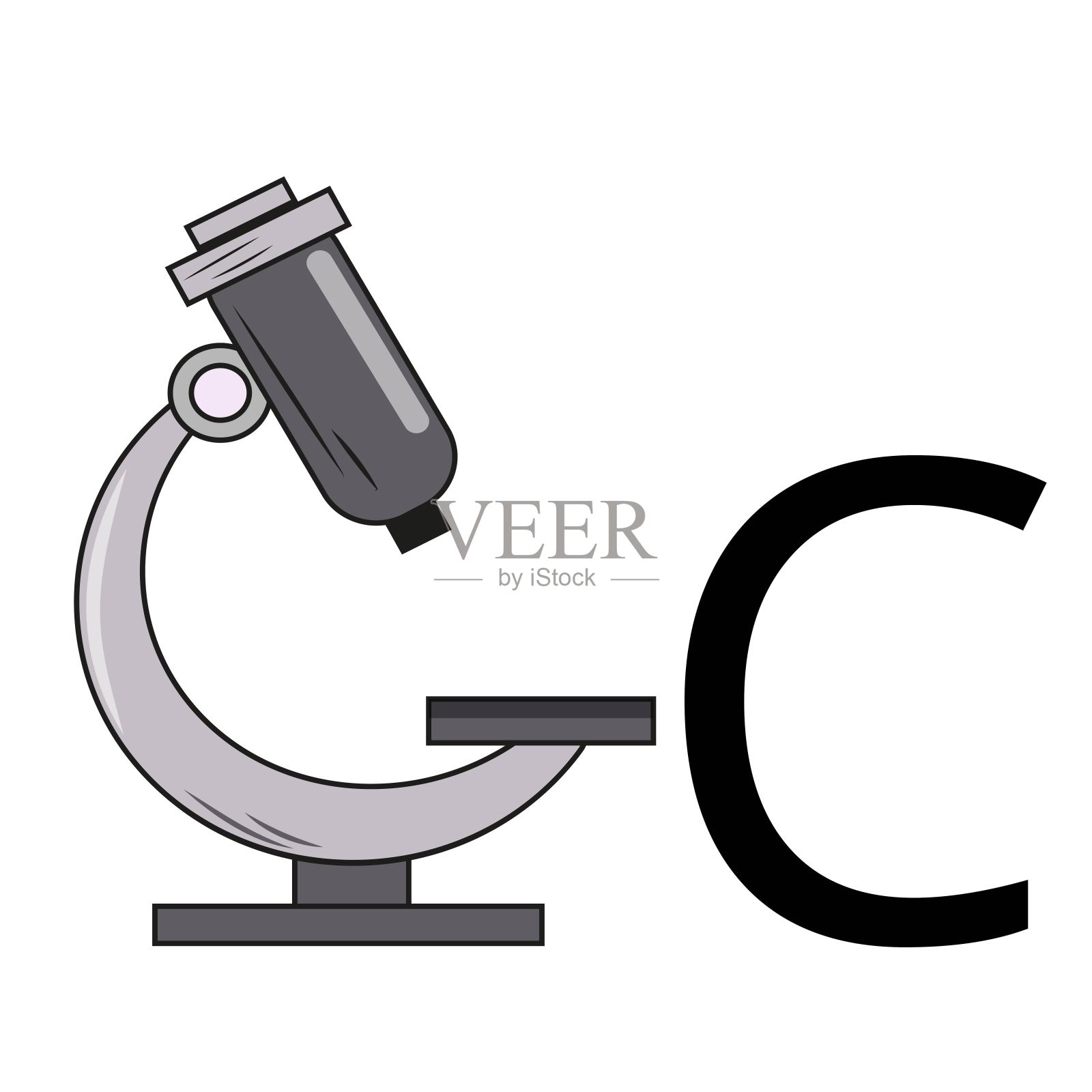 字母C插画图片素材