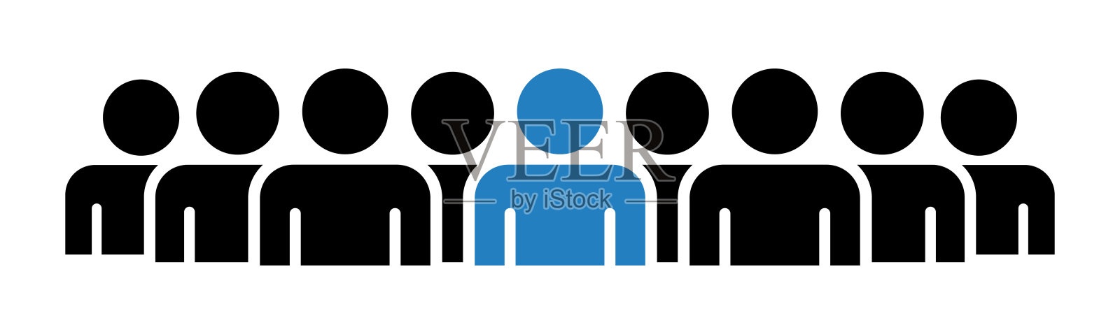 象征,人的象征。插画图片素材