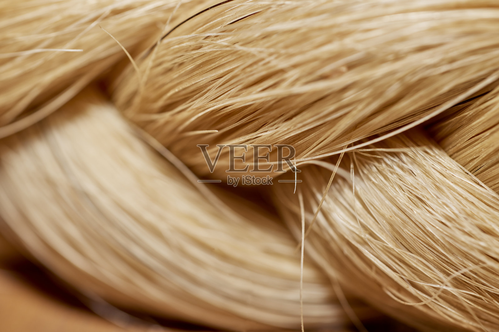 编结马毛的特写照片摄影图片