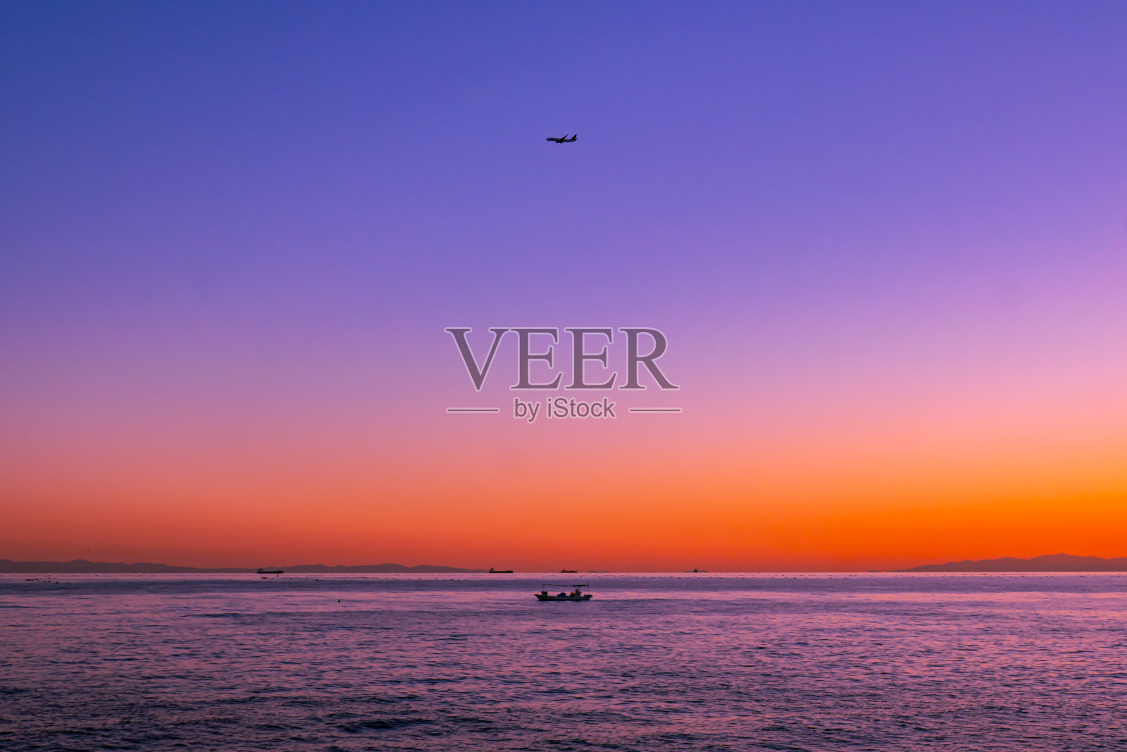 日落海景照片摄影图片